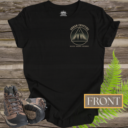 Ozark Howler Arkansas Expeditions T-Shirt | Ozark Mountains Cryptid Back Print Tee