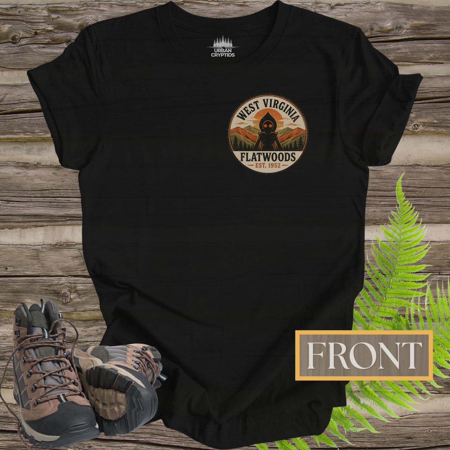 Take Me Home Flatwoods | West Virginia Flatwoods Monster Front & Back T-Shirt