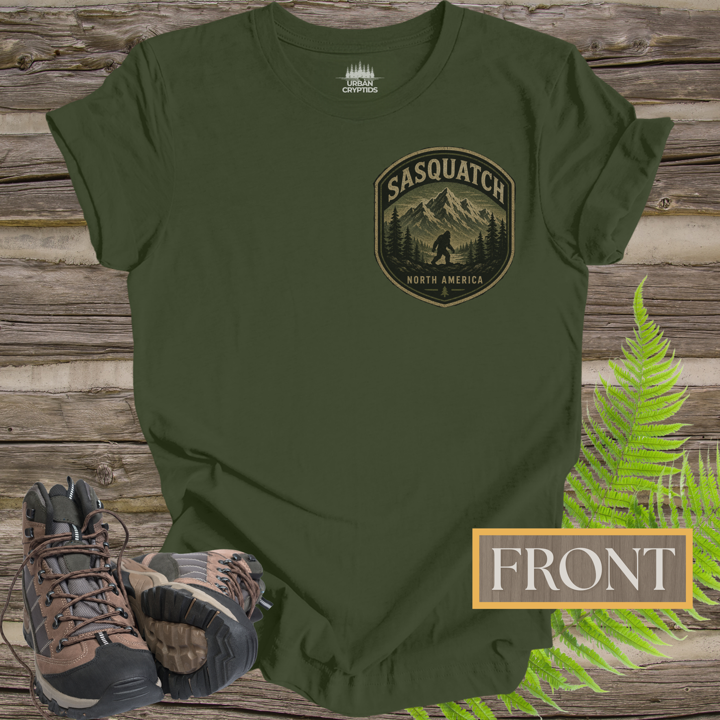 Wildman Chronicles: The Many Names of Sasquatch | Bigfoot Back Print T-Shirt