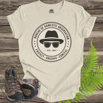 Bureau of Domestic Observation T-Shirt | Men in Black Inspired Paranormal Graphic Tee