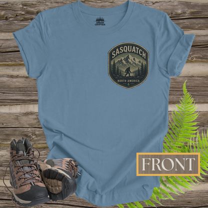 Wildman Chronicles: The Many Names of Sasquatch | Bigfoot Back Print T-Shirt