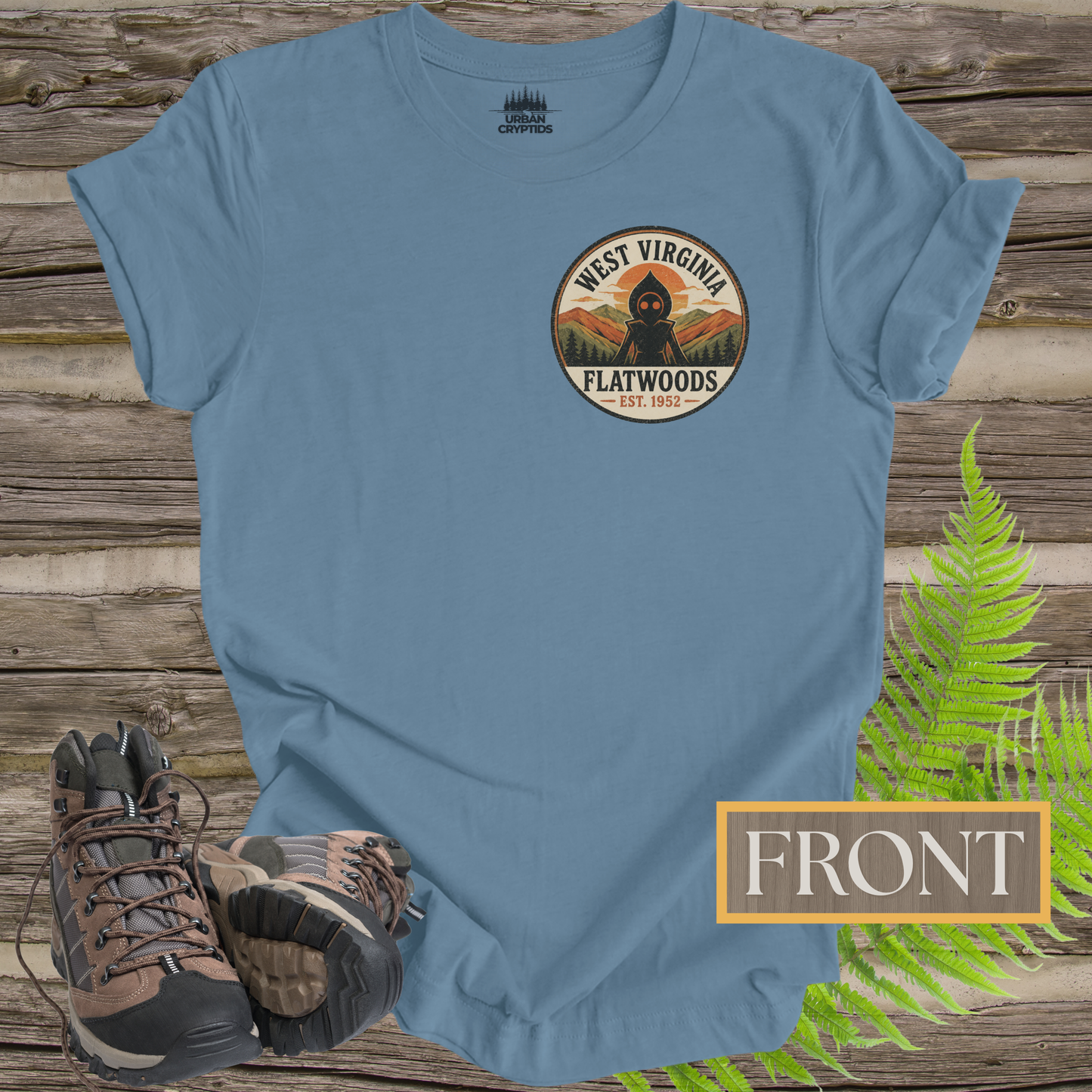 Take Me Home Flatwoods | West Virginia Flatwoods Monster Front & Back T-Shirt