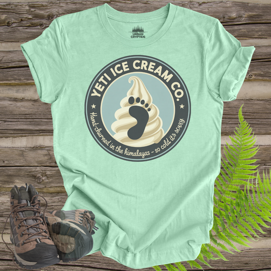 Yeti Ice Cream Co. Tee – So Cold It’s Scary