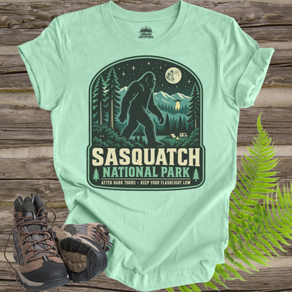 Sasquatch National Park T-Shirt – Vintage Bigfoot Camping Graphic Tee