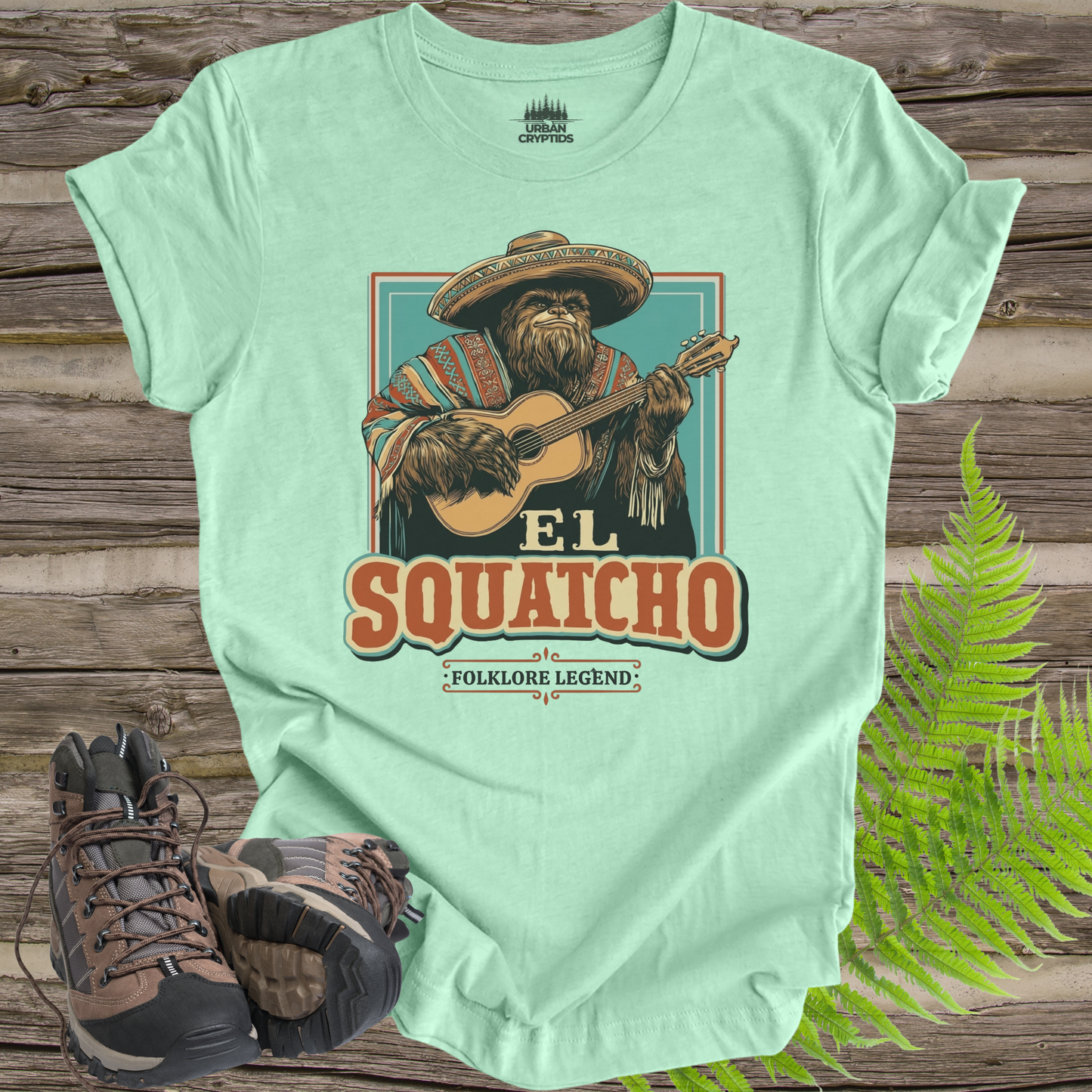 El Squatcho Funny Bigfoot Folklore Legend T-Shirt