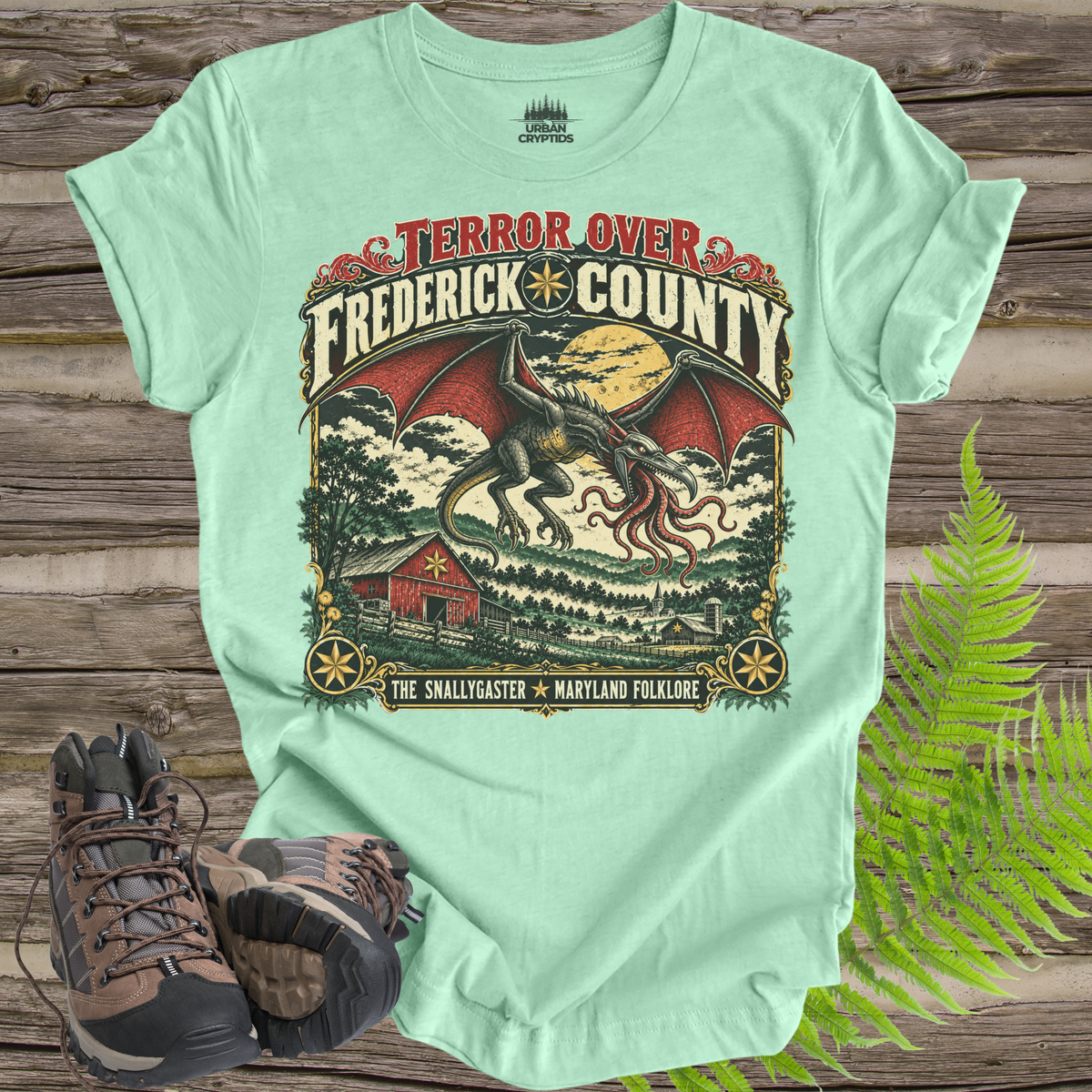 Snallygaster T-Shirt – Frederick County Maryland Cryptid Folklore Tee