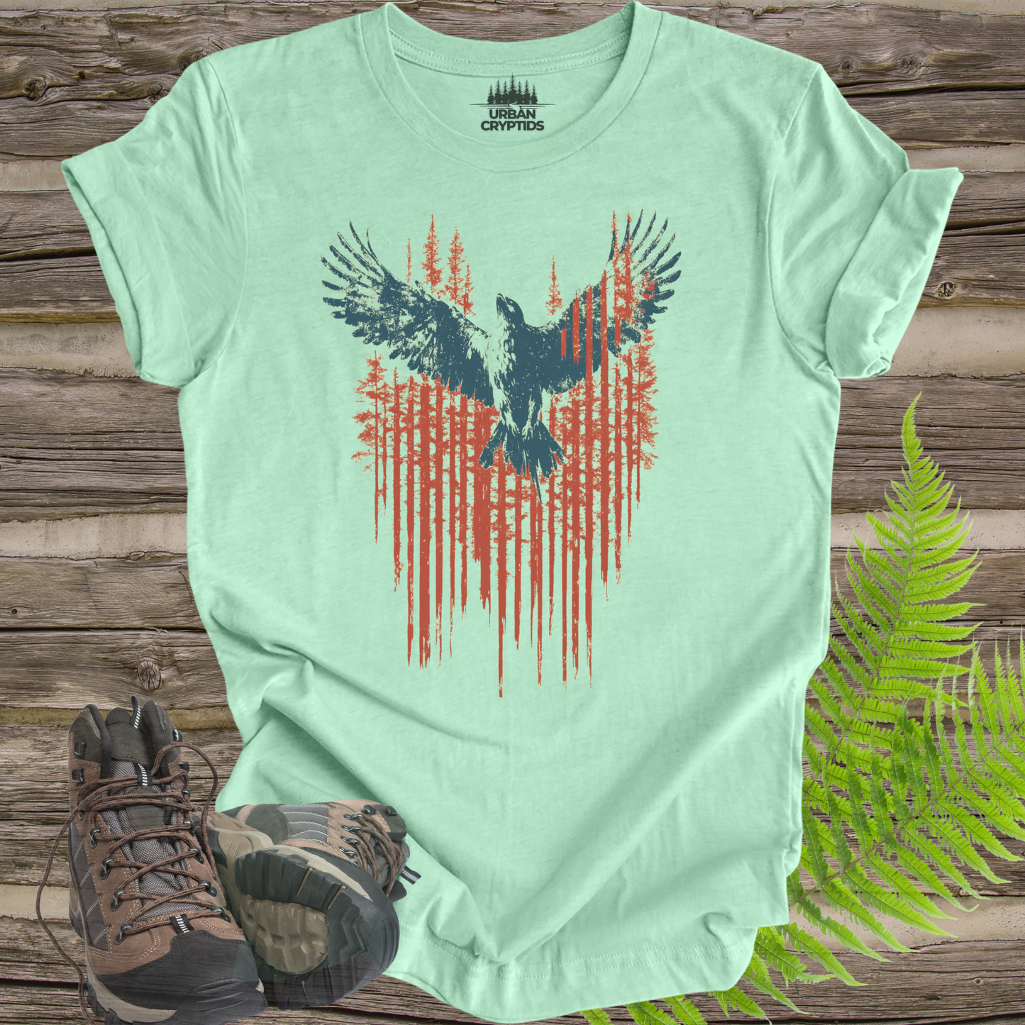 Thunderbird Forest Spirit T-Shirt | Native Legend Cryptid Tee – Urban Cryptids