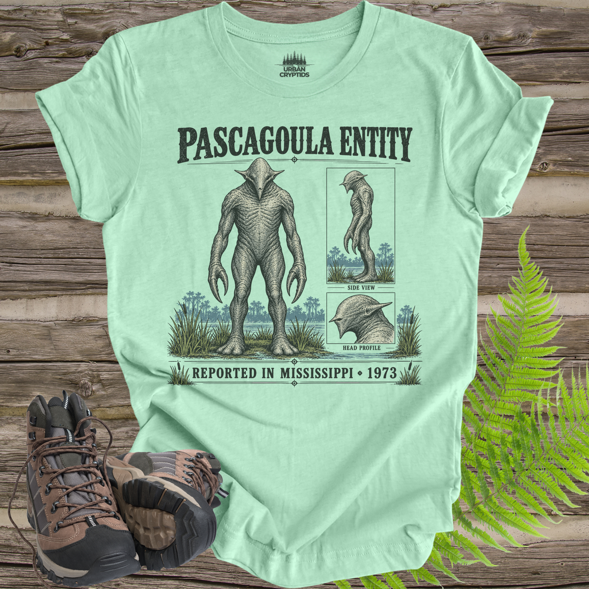 Pascagoula Entity T-Shirt | 1973 Mississippi UFO Encounter