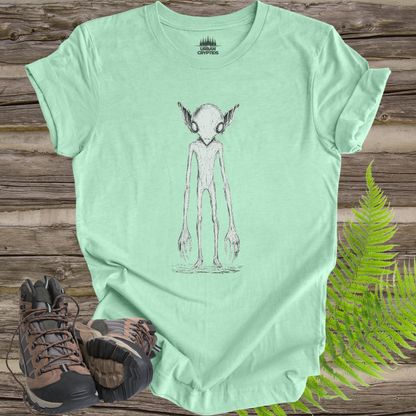 Kelly-Hopkinsville Witness Sketch | 1955 Kentucky Goblin Minimalist T-Shirt