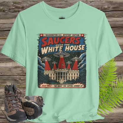Saucers Over the White House T-Shirt – 1952 Washington UFO Mystery