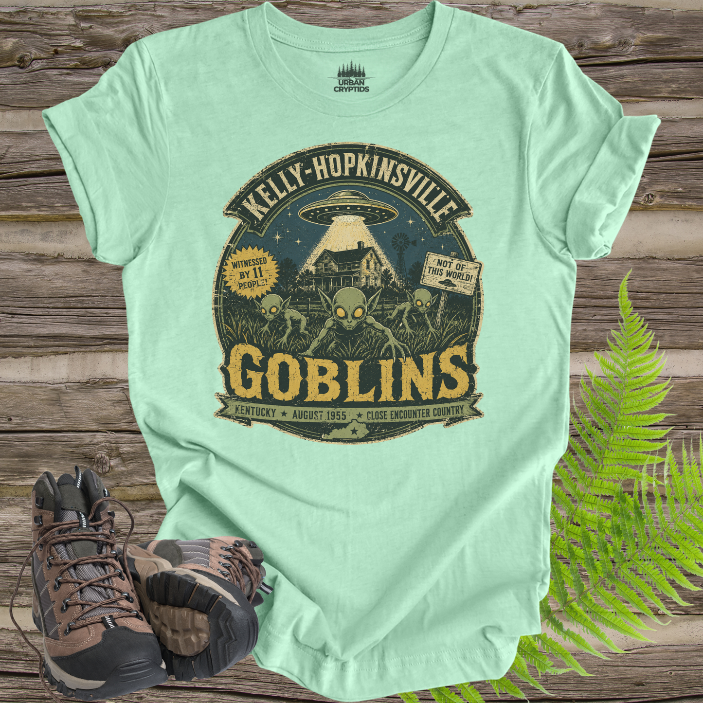 Kelly-Hopkinsville Goblins | Kentucky 1955 Close Encounter Vintage T-Shirt