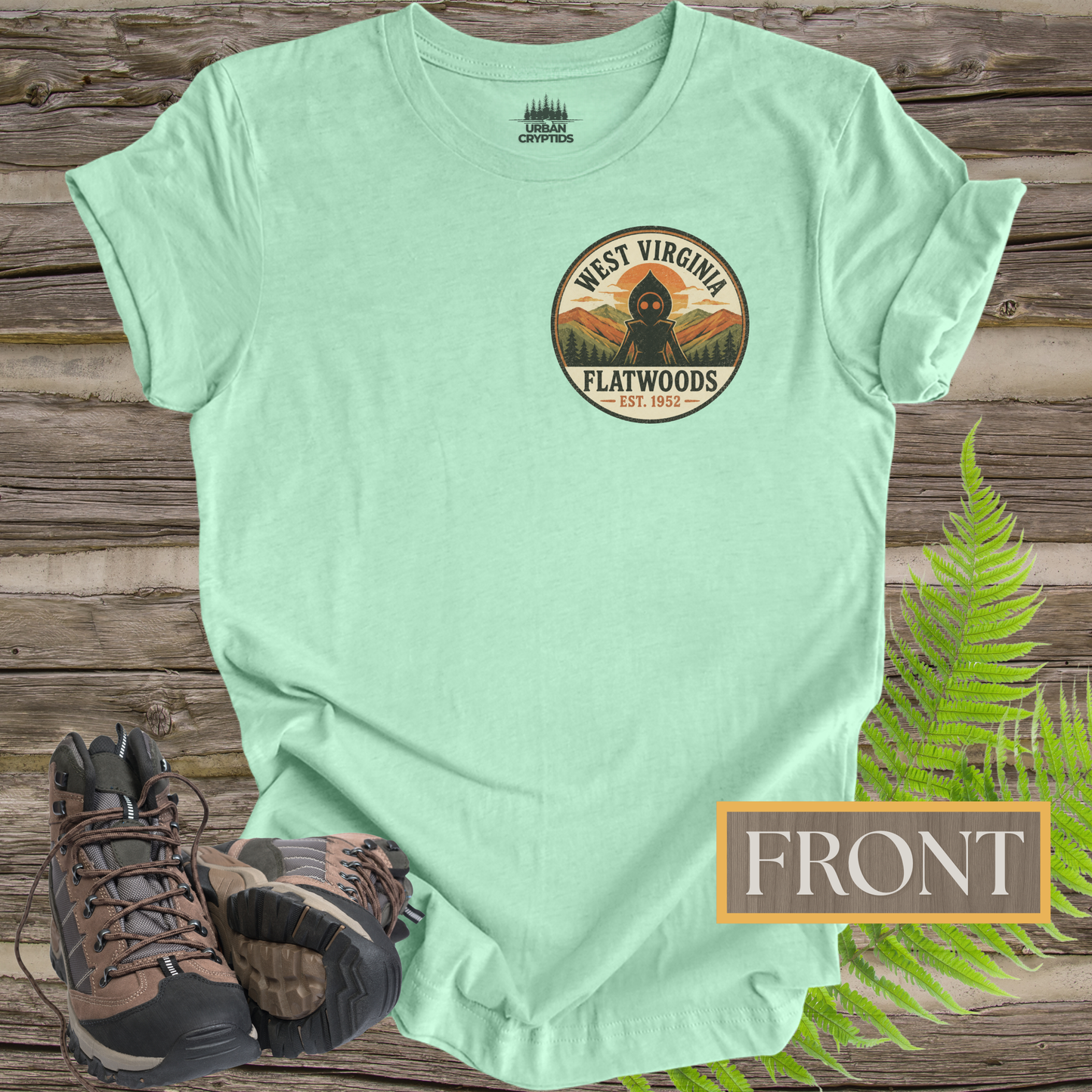 Take Me Home Flatwoods | West Virginia Flatwoods Monster Front & Back T-Shirt