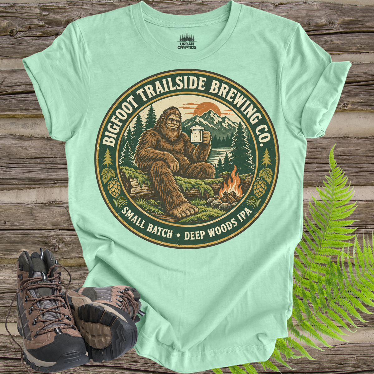 Bigfoot Trailside Brewing Co. T-Shirt – Vintage Sasquatch Beer Graphic Tee