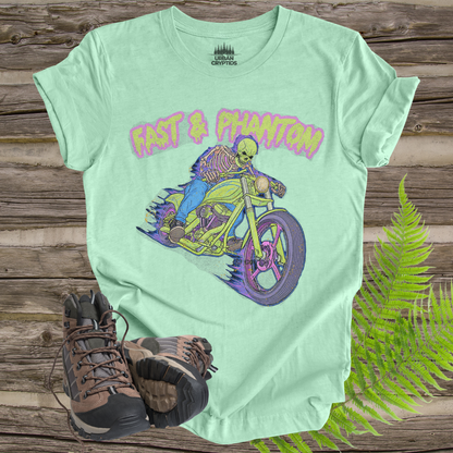 Fast & Phantom Ghost Rider T-Shirt – Paranormal Cryptid Biker Tee