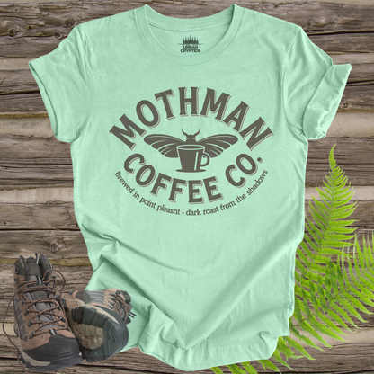 Mothman Coffee Co. Tee – Dark Roast from the Shadows