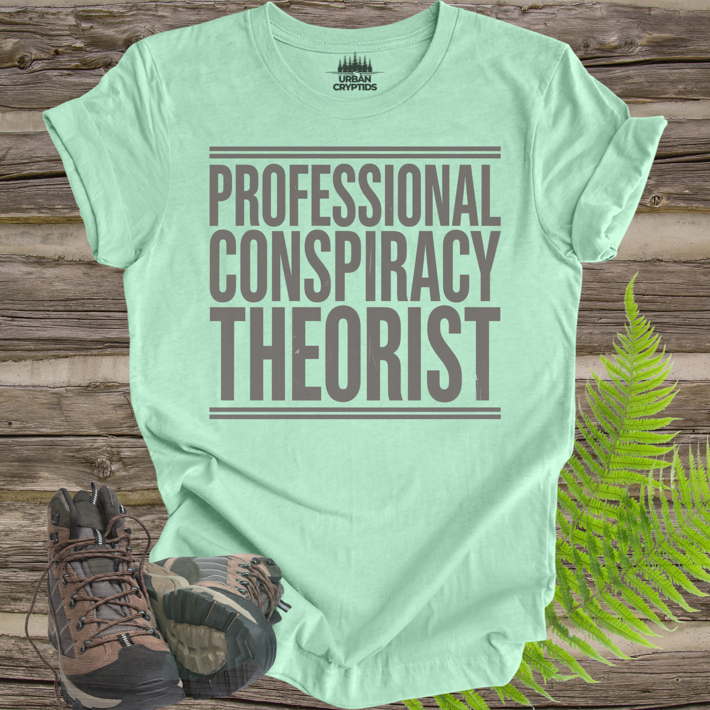 Professional Conspiracy Theorist T-Shirt | Funny Aliencore Tee – Urban Cryptids
