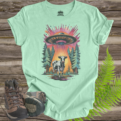 Close Encounter of the Herd Kind - Alien Cow Abduction T-Shirt
