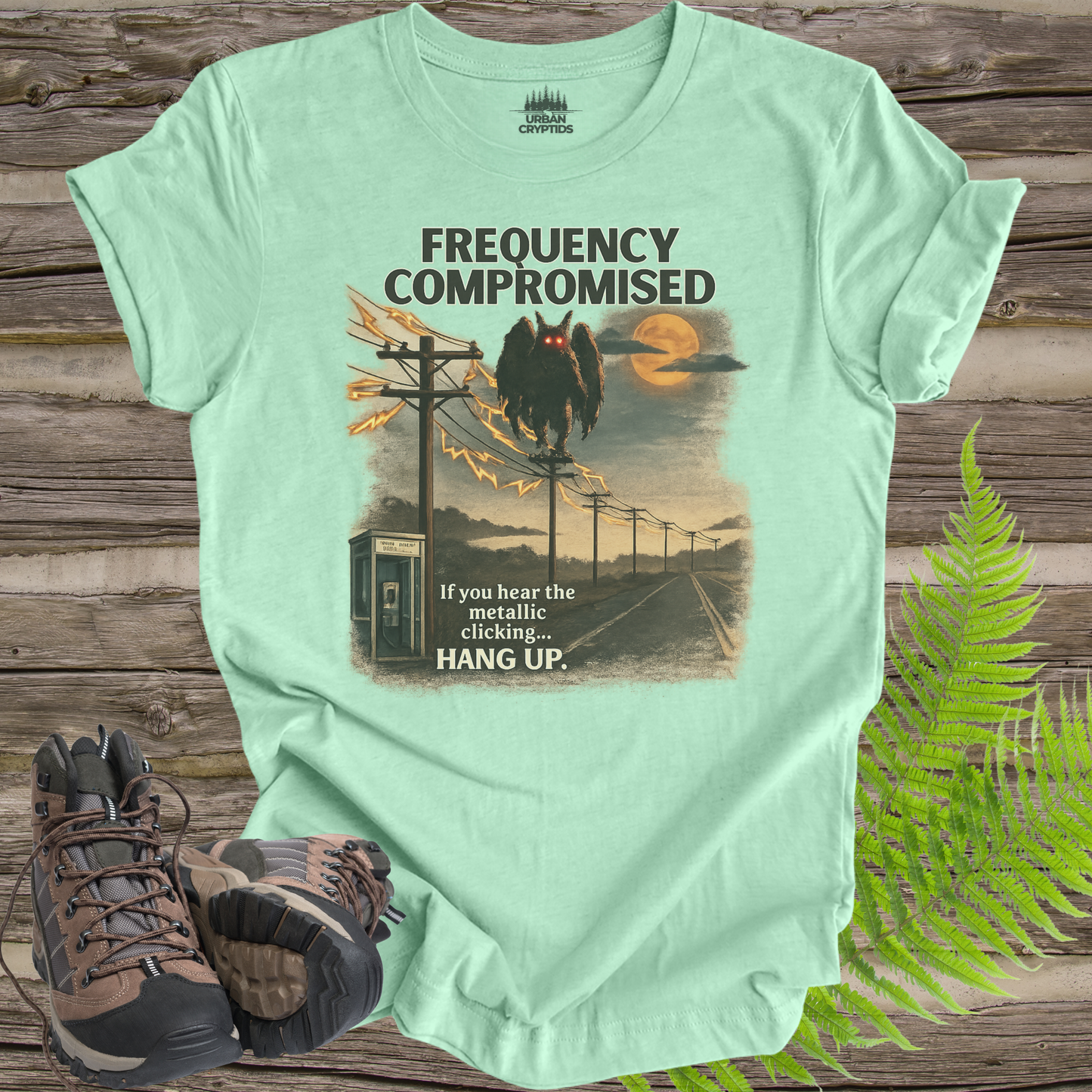 Frequency Compromised Mothman Tee