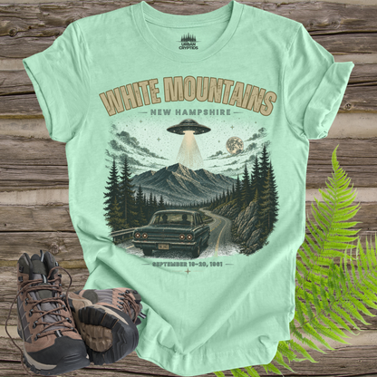 White Mountains UFO Encounter Shirt | Betty & Barney Hill 1961 Vintage Tee