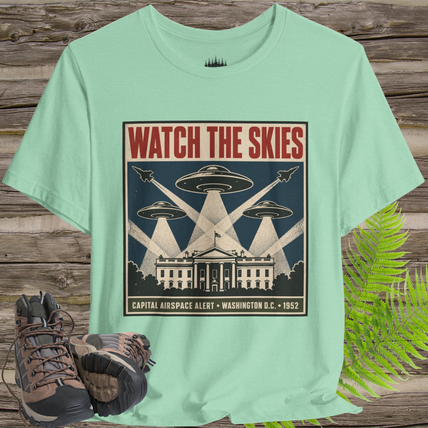 Watch the Skies UFO T-Shirt – 1952 Washington Airspace Alert