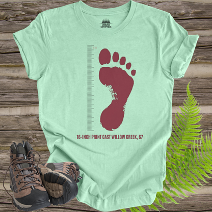 Willow Creek Bigfoot Museum T-Shirt – California Bigfoot Capital Footprint Tee