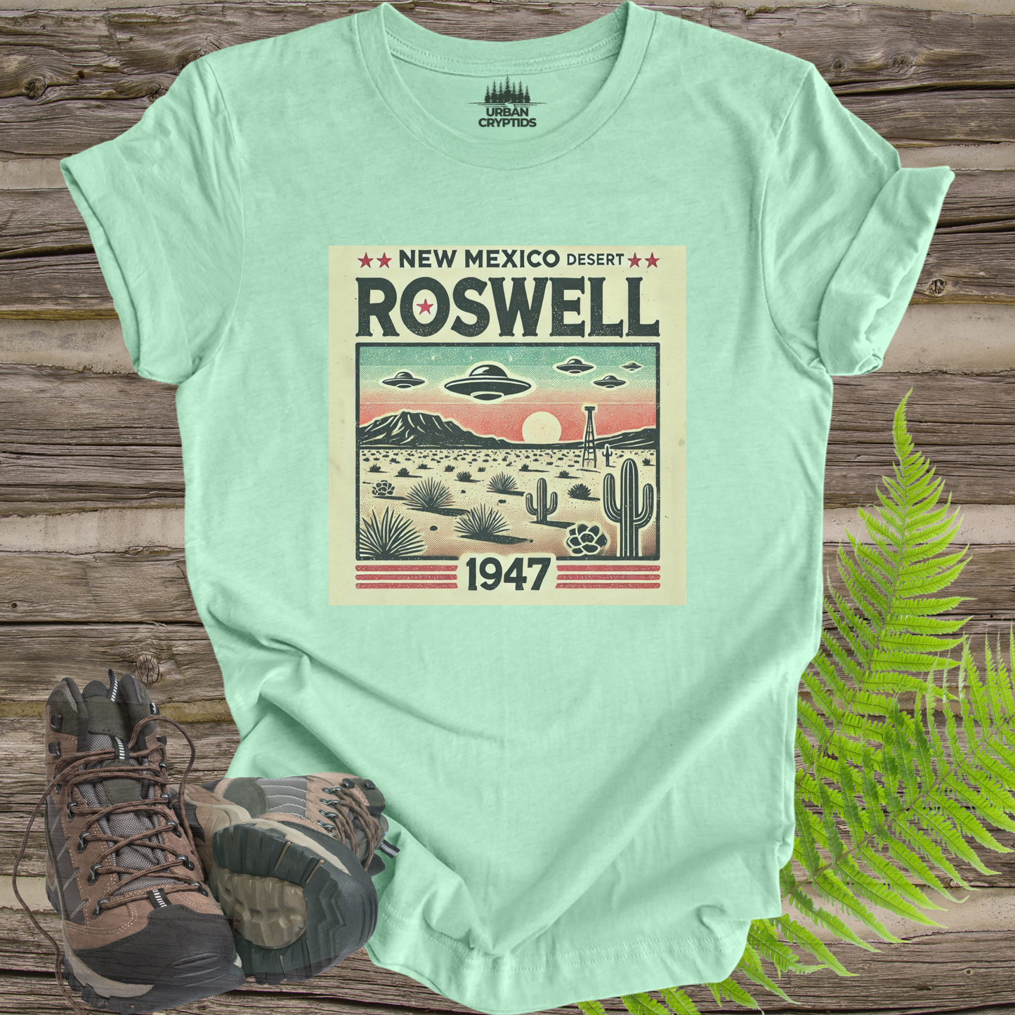 Vintage Roswell New Mexico Shirt | 1947 UFO Crash Graphic Tee | Retro Sci-Fi Unisex