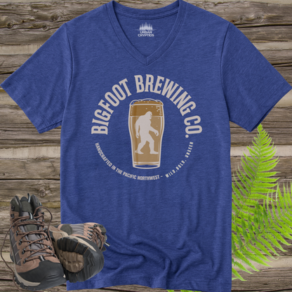 Bigfoot Brewing Co. V-Neck – Pacific Northwest Beer Lover Cryptid Tee