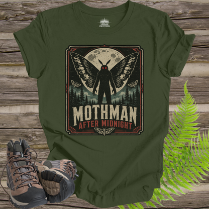 Mothman After Midnight T-Shirt – Vintage Point Pleasant Cryptid Tee