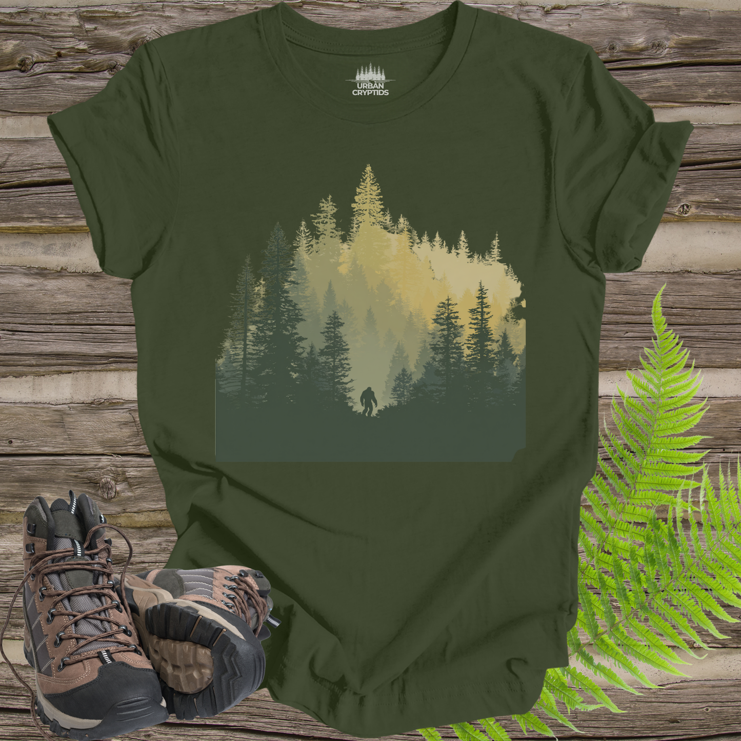 Wildman Chronicles: Into the Mist | Ape Canyon 1924 Bigfoot T-Shirt