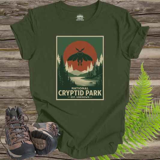 National Cryptid Park Mothman Vintage National Park Style T-Shirt