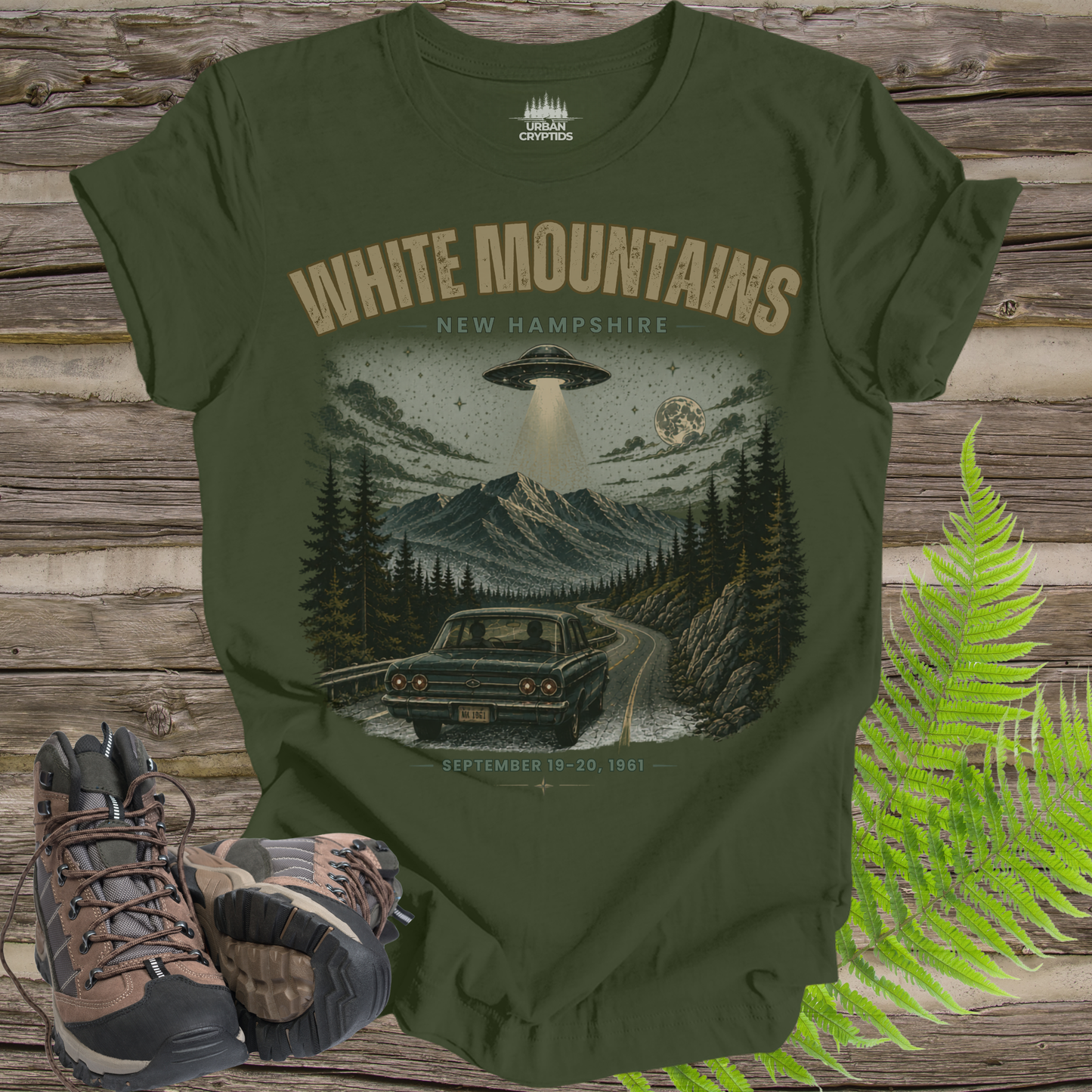 White Mountains UFO Encounter Shirt | Betty & Barney Hill 1961 Vintage Tee