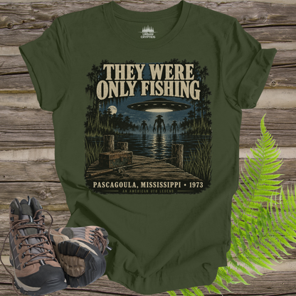 They Were Only Fishing T-Shirt | Pascagoula UFO Encounter