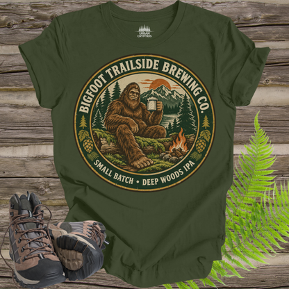 Bigfoot Trailside Brewing Co. T-Shirt – Vintage Sasquatch Beer Graphic Tee
