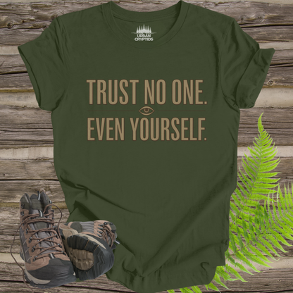 Trust No One. Even Yourself. T-Shirt | Paranoid Vintage Graphic Tee – Urban Cryptids