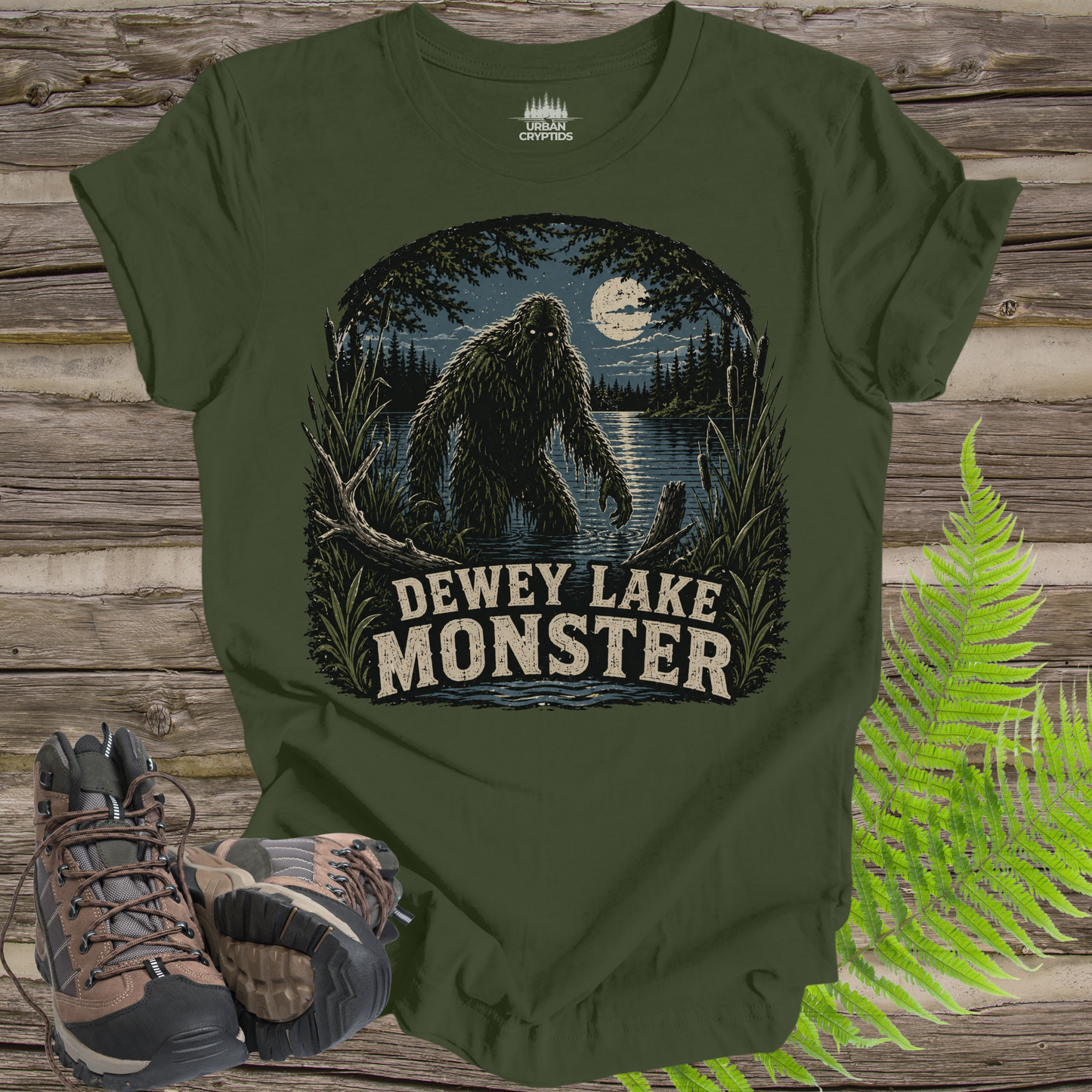 Dewey Lake Monster T-Shirt – Michigan Bigfoot Cryptid Shirt