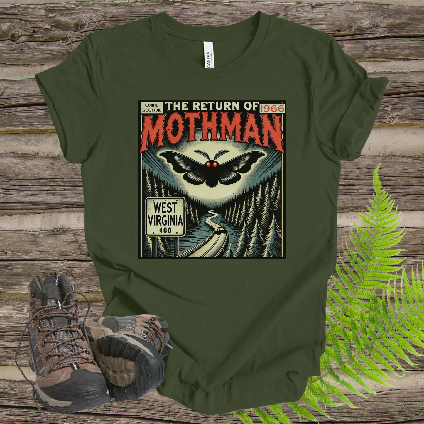 Mothman T-Shirt - West Virginia Legend Unisex Tee