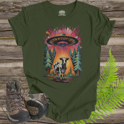 Close Encounter of the Herd Kind - Alien Cow Abduction T-Shirt