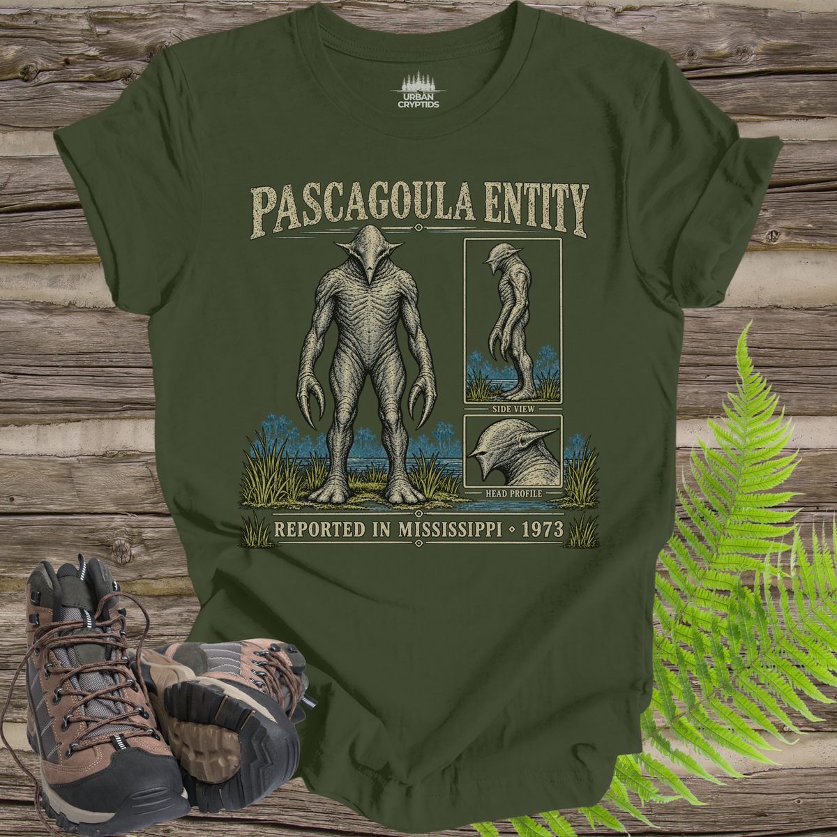 Pascagoula Entity T-Shirt | 1973 Mississippi UFO Encounter