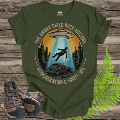 Arizona UFO Abduction T-Shirt – Sitgreaves National Forest Alien Encounter Tee