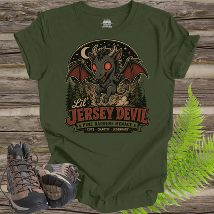 Lil' Jersey Devil | Pine Barrens Menace Vintage Cryptid T-Shirt