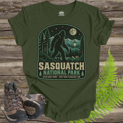 Sasquatch National Park T-Shirt – Vintage Bigfoot Camping Graphic Tee