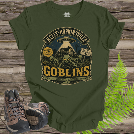 Kelly-Hopkinsville Goblins | Kentucky 1955 Close Encounter Vintage T-Shirt