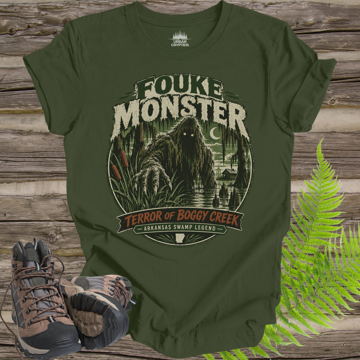 Fouke Monster T-Shirt – Boggy Creek Arkansas Cryptid Shirt