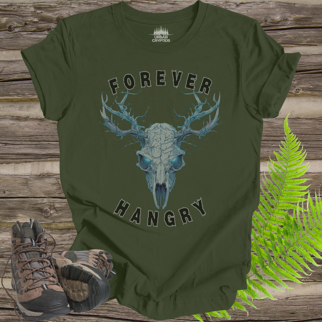Forever Hangry Wendigo T-Shirt – Cryptid Horror Graphic Tee
