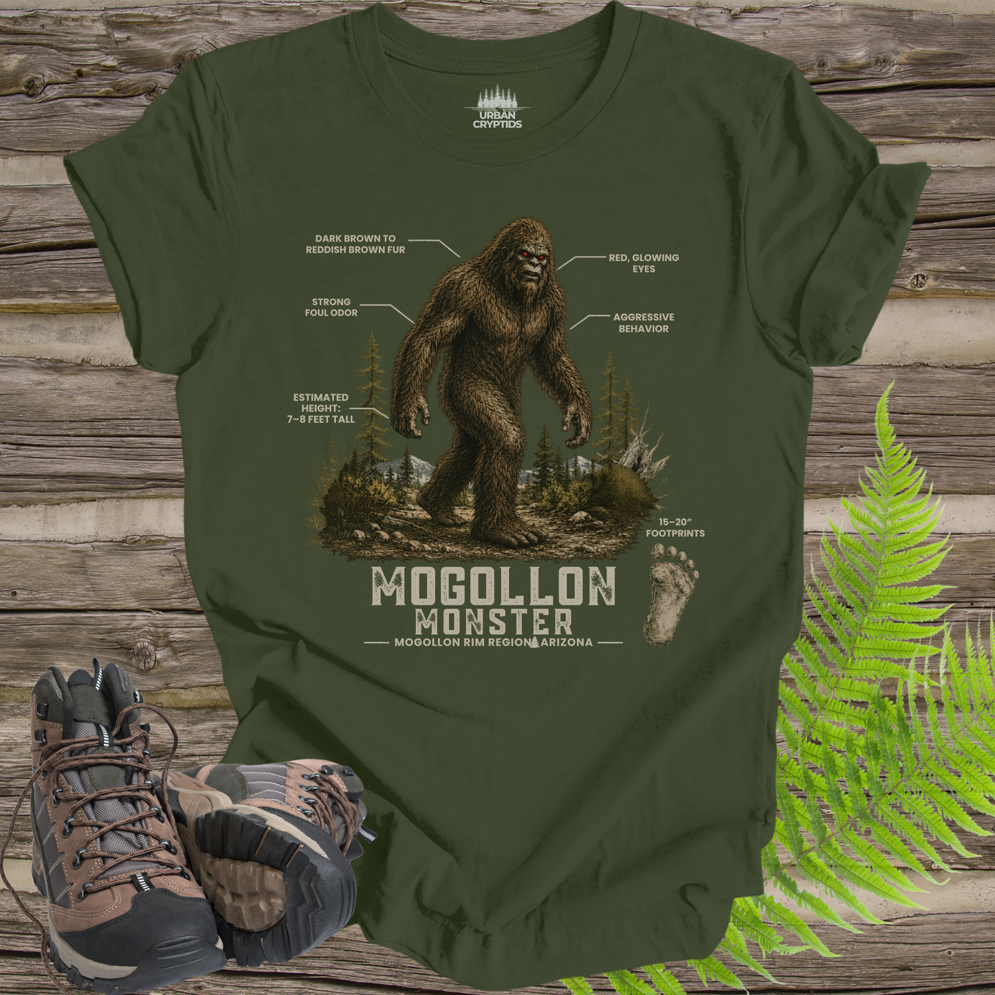 Mogollon Monster Tee | Hominid Series Arizona Cryptid Field Guide Shirt