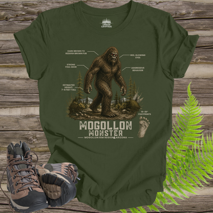 Mogollon Monster Tee | Hominid Series Arizona Cryptid Field Guide Shirt