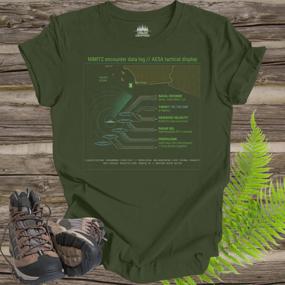 Nimitz AESA Tactical Display Tee – UAP Encounter File Shirt