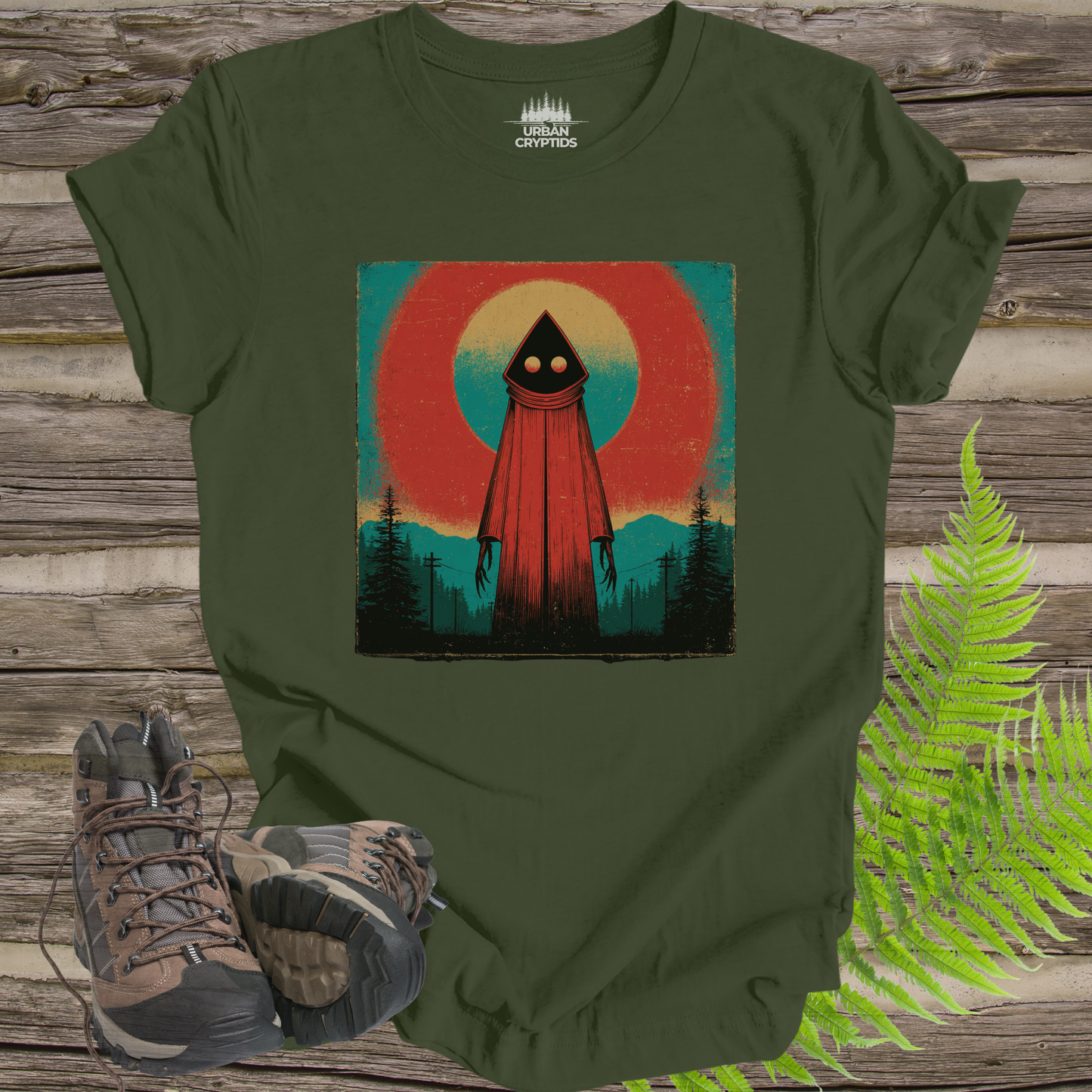 Vintage Flatwoods Monster Poster Tee – Retro Cryptid T-Shirt