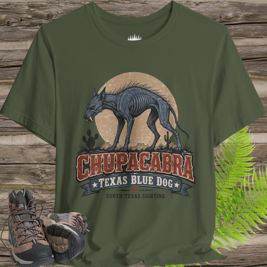 Chupacabra Texas Blue Dog T-Shirt