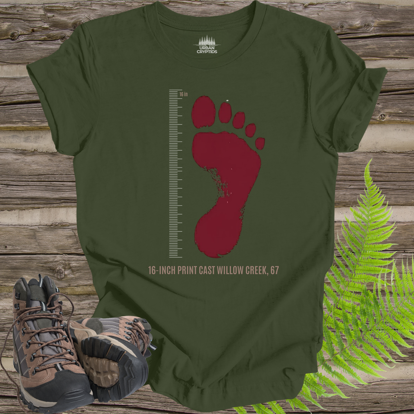 Willow Creek Bigfoot Museum T-Shirt – California Bigfoot Capital Footprint Tee